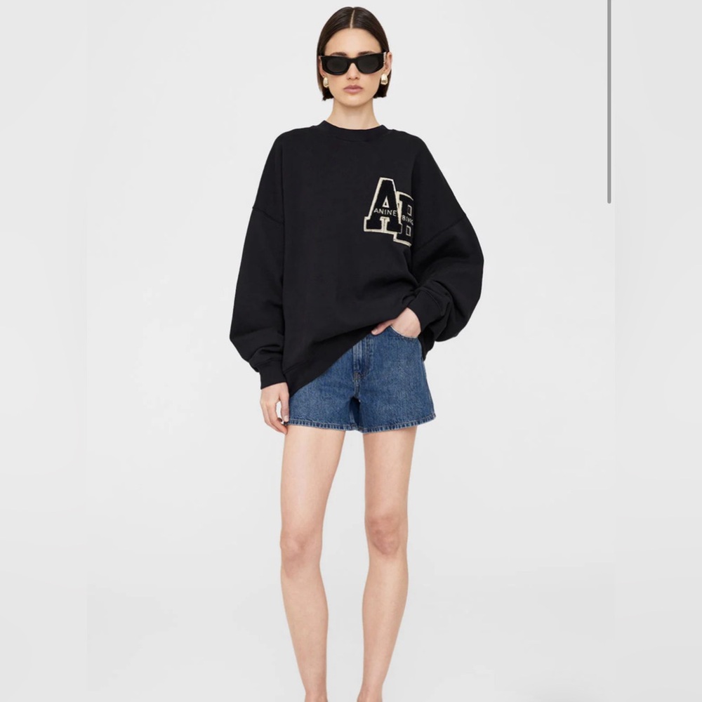 S Anine Bing MILES OVERSIZED SWEATSHIRT LETTERMAN